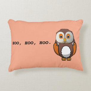 Coussins Décoratifs Citation sage mignonne de hibou