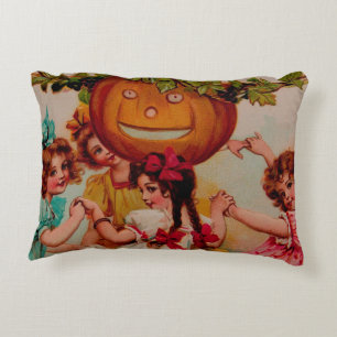 Coussins Décoratifs Citrouille de la fête d'Halloween vintage