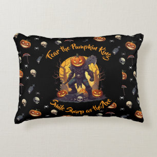 Coussins Décoratifs 🖤 Citrouille noir King Jouer l'oreiller 🎃