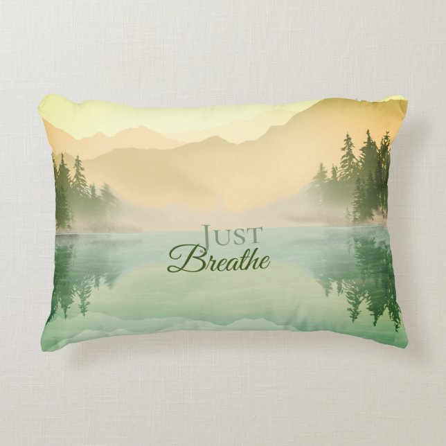 Coussins Décoratifs Citrus N Green Mountains Paysage forestier (Devant)