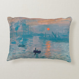 Coussins Décoratifs Claude Monet Impression Soleil Levant Français