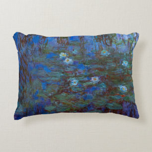 Coussins Décoratifs Claude Monet - Lys d'Eau Bleue