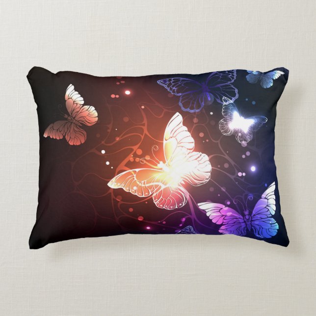 Coussins Décoratifs Clowing Night Butterflies (Devant)