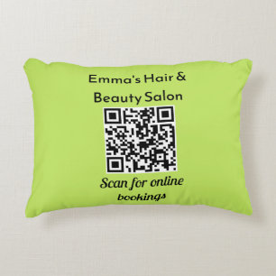 Coussins Décoratifs Code QR personnalisé pour la promotion d'un salon