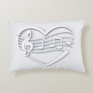 Coussins Décoratifs "Coeur de musique"