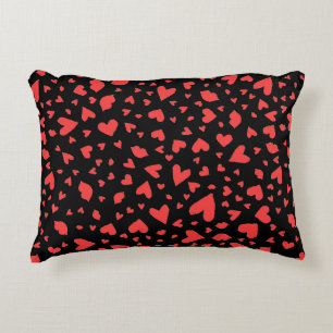 Coussins Décoratifs Coeurs rouges et baisers