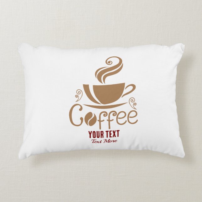 Coussins Décoratifs Coffee Lover Design – Minimal Coffee Cup Graphic (Devant)