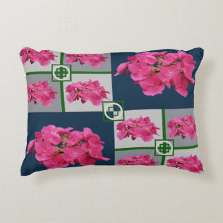 Coussins Décoratifs Collage de photos de fleurs d'hortensia vibrantes