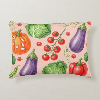 Coussins Décoratifs Colorful Vegetable Pattern Illustration