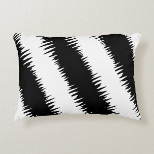 Coussins Décoratifs Cool Black Zigzag Motif rayé