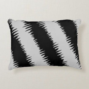 Coussins Décoratifs Cool Black Zigzag Motif rayé