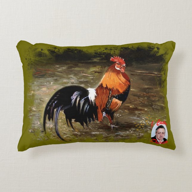 Coussins Décoratifs Coq/Gaulois/Rooster (Devant)