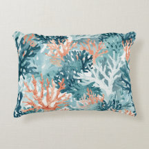 Corail Sarcelle Vert Orange Plage