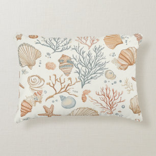 Coussins Décoratifs Côtière rustique - Coquillages, Starfish, Reef (32