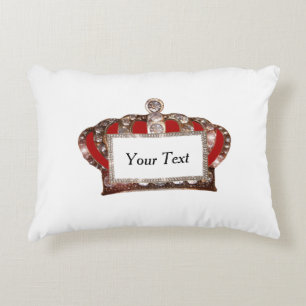 Coussins Décoratifs "Couronne royale" personnalisée