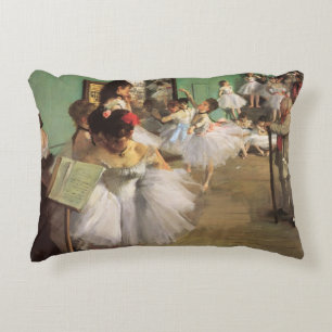 Coussins Décoratifs Cours de Danse de Degas, Impressionnisme Vintage B