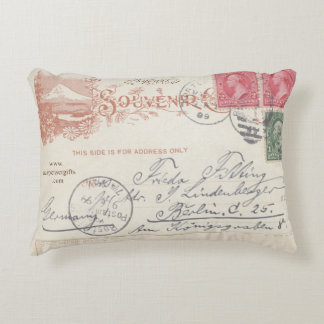 COUSSINS DÉCORATIFS ****COUSSIN VINTAGE DE CARTE POSTALE****