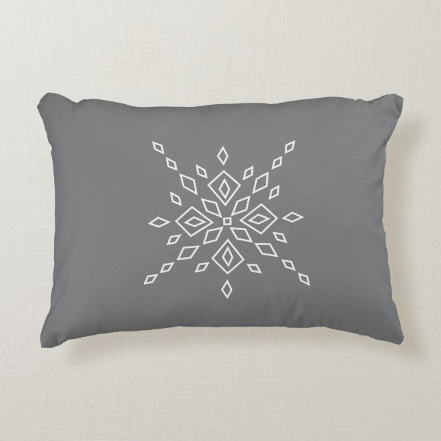 Coussins Décoratifs Crystalized Snowflake (Devant)