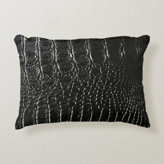 COUSSINS DÉCORATIFS CUIR CROCODILE