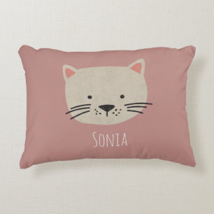 Coussins Décoratifs Cute face de chat Whimsical