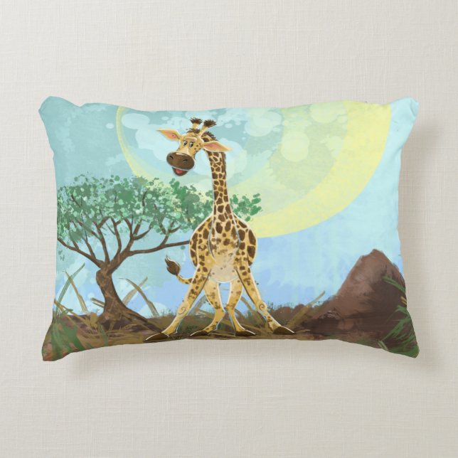 Coussins Décoratifs Cute Giraffe (Devant)