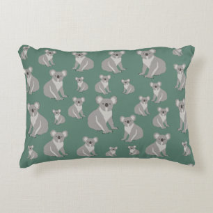 Coussins Décoratifs Cute Koala Eucalyptus Motif vert