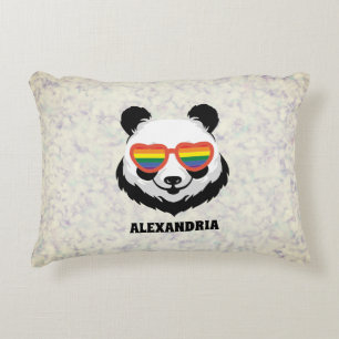 Coussins Décoratifs Cute Ours Panda Arc en ciel LGBTQ