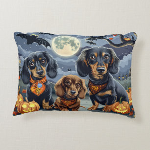 Coussins Décoratifs Dachshund Halloween Éffrayant