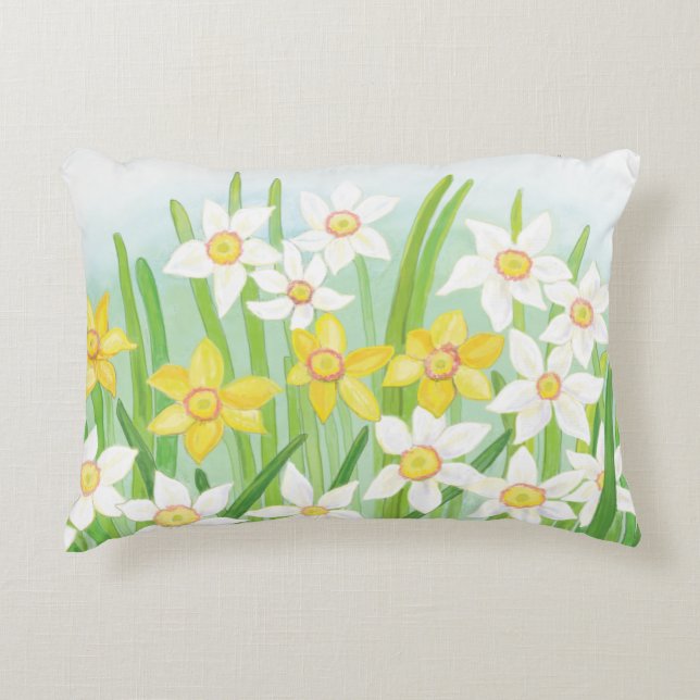 Coussins Décoratifs Daffodiques de printemps (Devant)