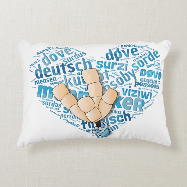 Coussins Décoratifs Deaf Hand (Devant)