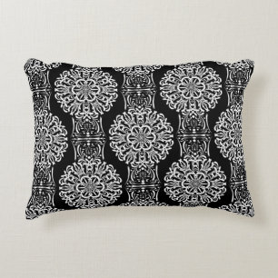 Coussins Décoratifs Décor abstrait sans charme noir moderne avec
