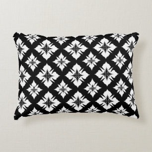 Coussins Décoratifs 🖤 Décor floral noir et blanc pour cadeau de maiso
