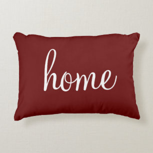 Coussins Décoratifs Deep red "home" personnalisable jolie