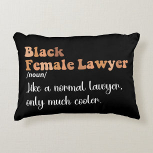 Coussins Décoratifs Définition d'avocate noire féminine Drôle Femmes A
