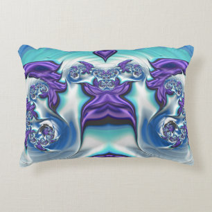 Coussins Décoratifs ~ DÉRIVE VIOLETTE ~ Conception fractale ~