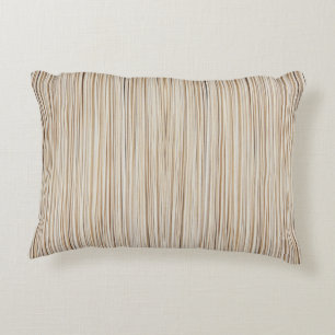 Coussins Décoratifs Design de lignes brunes abstraites