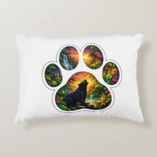 Coussins Décoratifs Design Patte de Jungle Black Panther