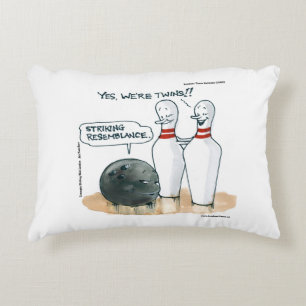 Coussins Décoratifs Dessins humoristiques de Rick London sur le bowlin