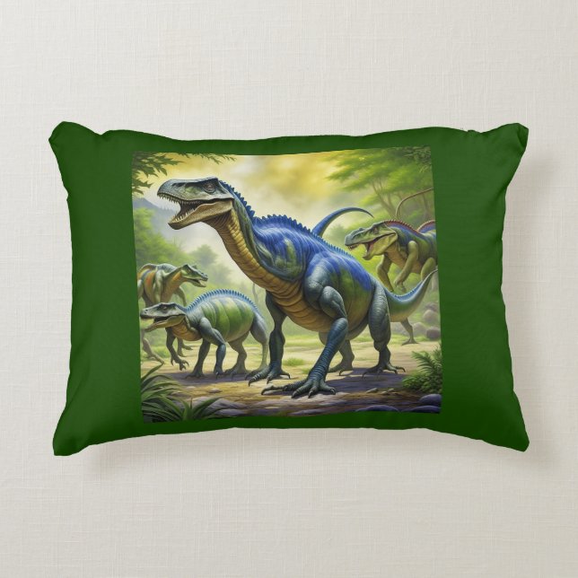Coussins Décoratifs Dino Jungle Adventure Jeu d'oreiller (Devant)