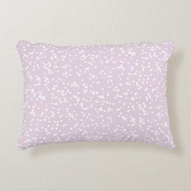 Coussins Décoratifs Ditsy Dots Pattern - White on Dusty Pink (Devant)