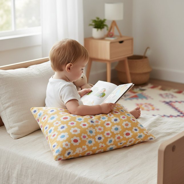 Coussins Décoratifs Ditsy Flower Nursery Decor Accent Pillow (Créateur téléchargé)