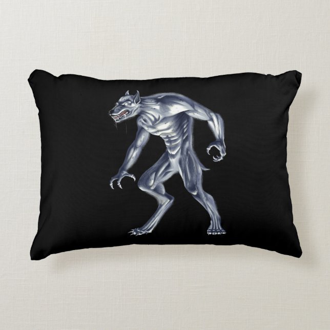 Coussins Décoratifs Dogman Cryptid Beast (Devant)