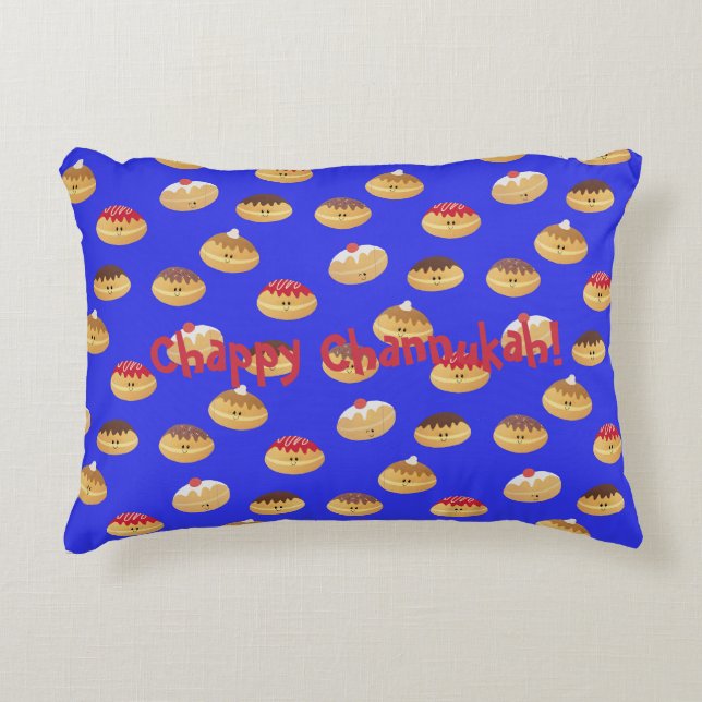 Coussins Décoratifs Doughnut mignonne Hannukah (Devant)