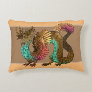 Coussins Décoratifs Dragon à plumes