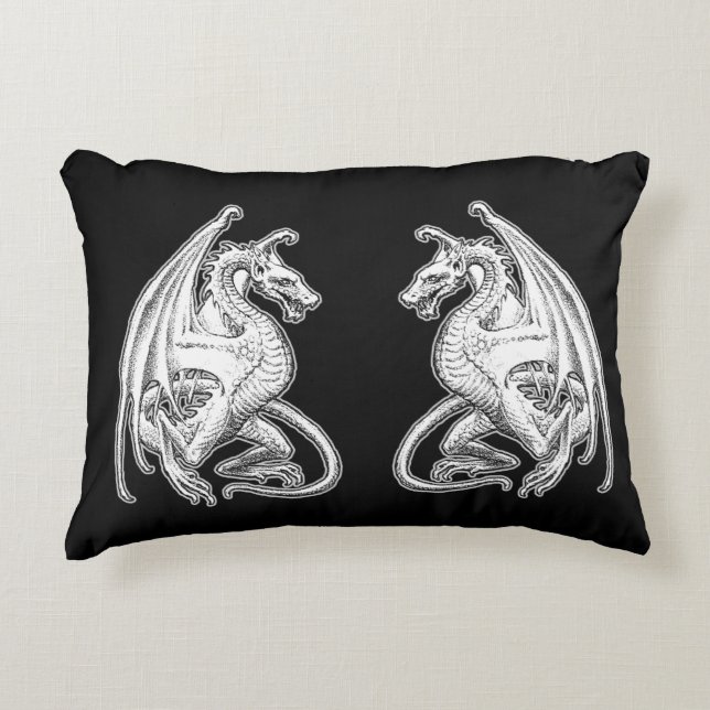 Coussins Décoratifs Dragons ailés (Devant)