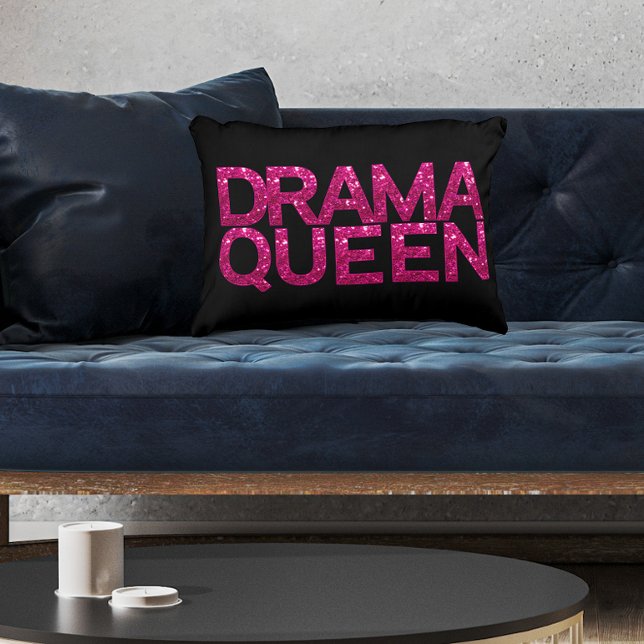 Coussins Décoratifs Drama Queen Hot Pink Parties scintillant (Check out coordinating products in our Drama Queen Collection)