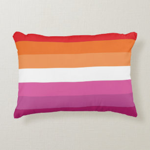 Coussins Décoratifs Drapeau de la fierté lesbienne