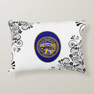 Coussins Décoratifs Drapeau du Nebraska