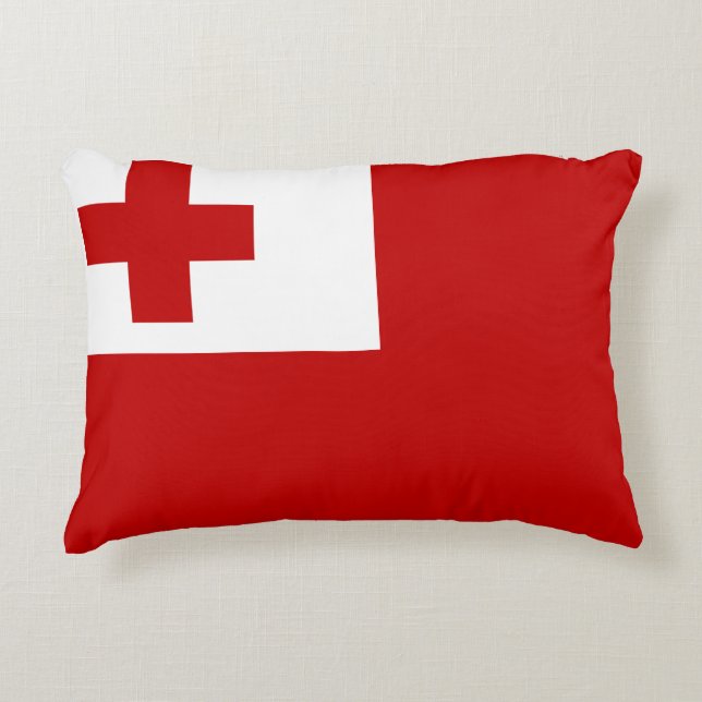 Coussins Décoratifs Drapeau du Tonga (Devant)