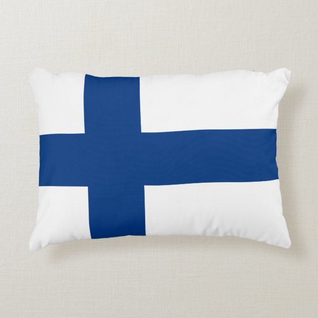 Coussins Décoratifs Drapeau finlandais Patriotique finlandais (Devant)